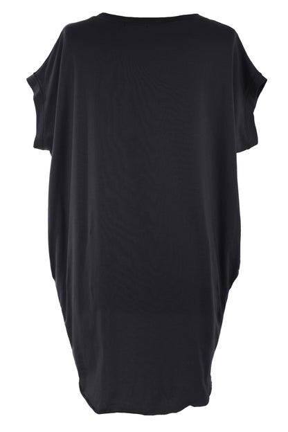 Silver Foil Heart Tunic Top