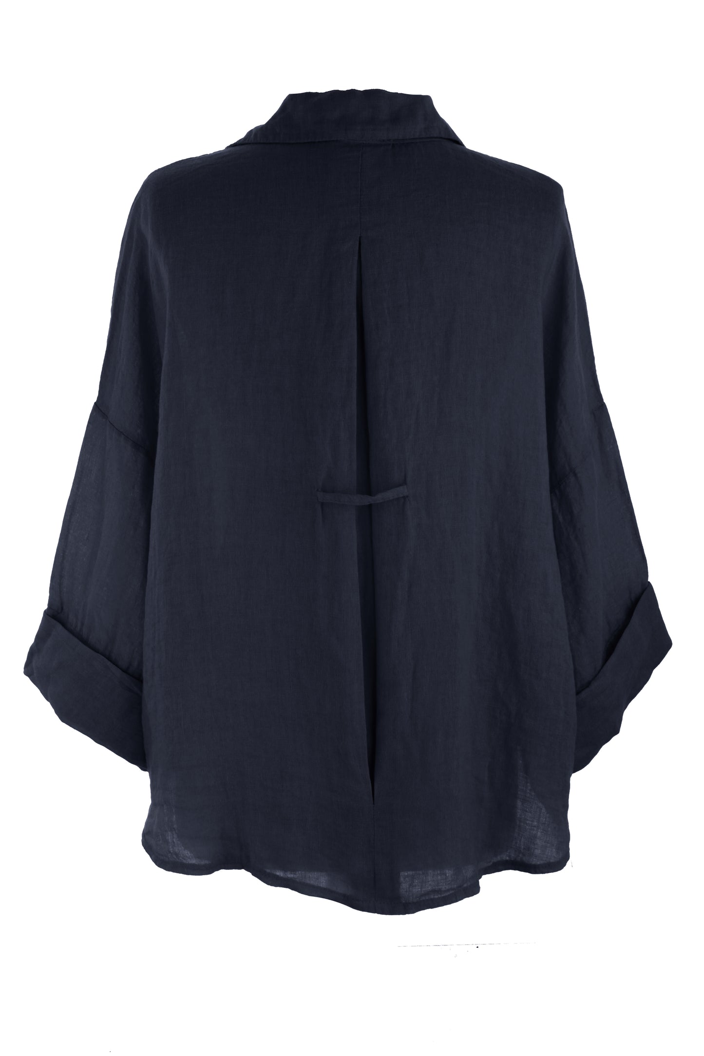 Collar V Neck Linen Shirt