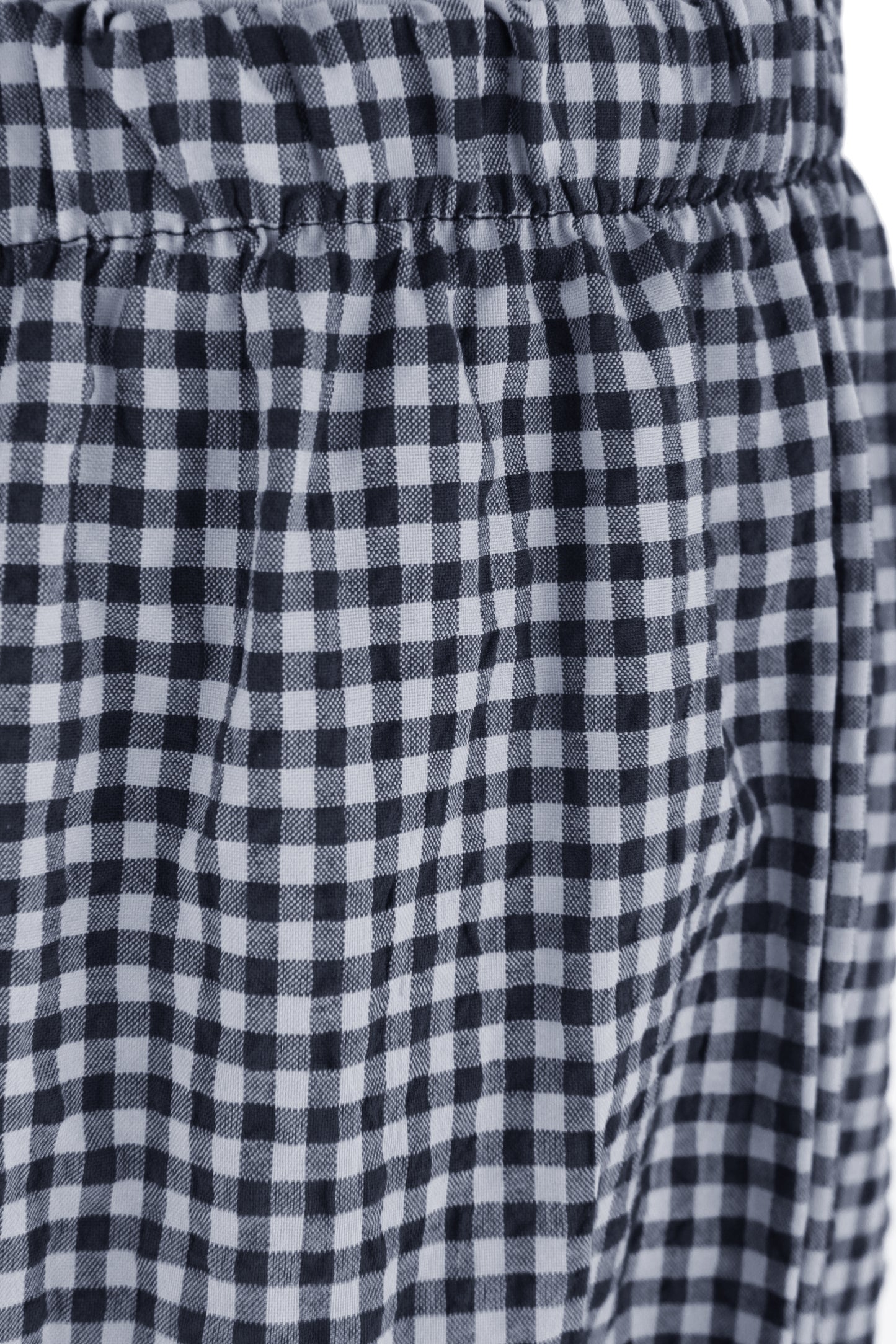 Barrel Leg Gingham Trouser