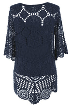Load image into Gallery viewer, Scoop Hem Crochet Top
