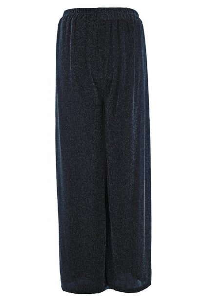 Wide Leg Lurex Trouser