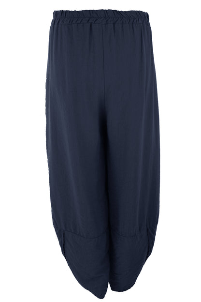2 Pocket Ankle Length Barrel Leg Trouser
