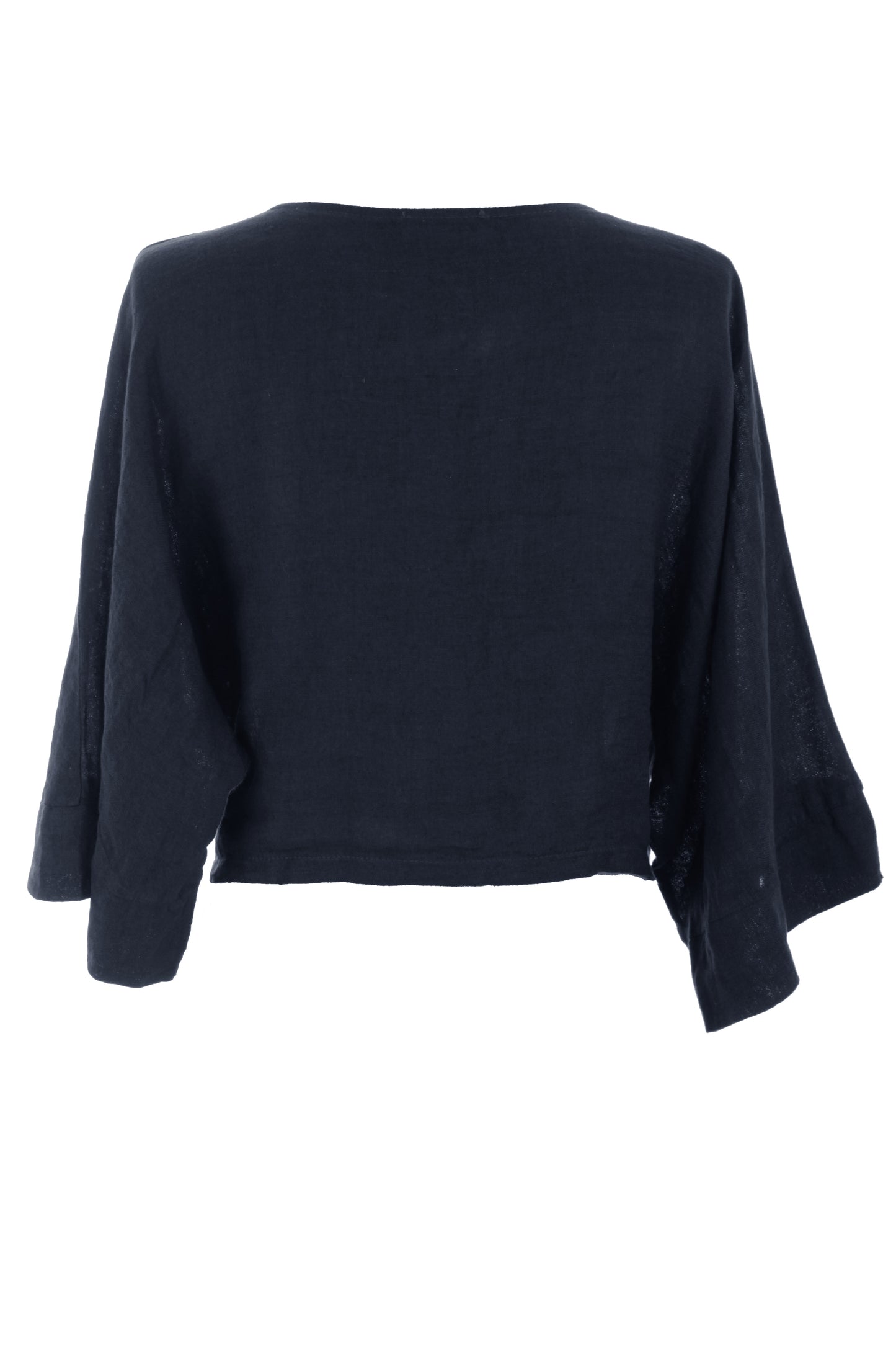 Twist Front Linen Crop Top