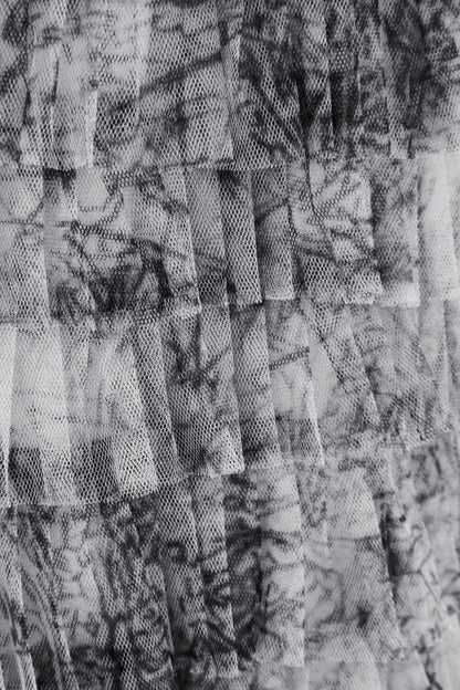 Abstract Print Rara Tulle Skirt