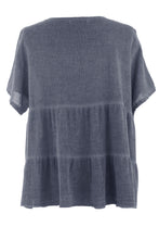 Load image into Gallery viewer, Button Tiered Linen Top
