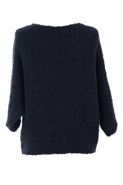 V Neck Boucle Jumper