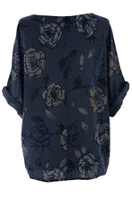Load image into Gallery viewer, Rose Print Cotton Top
