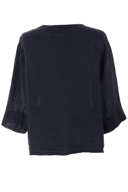 One Button Linen Jacket