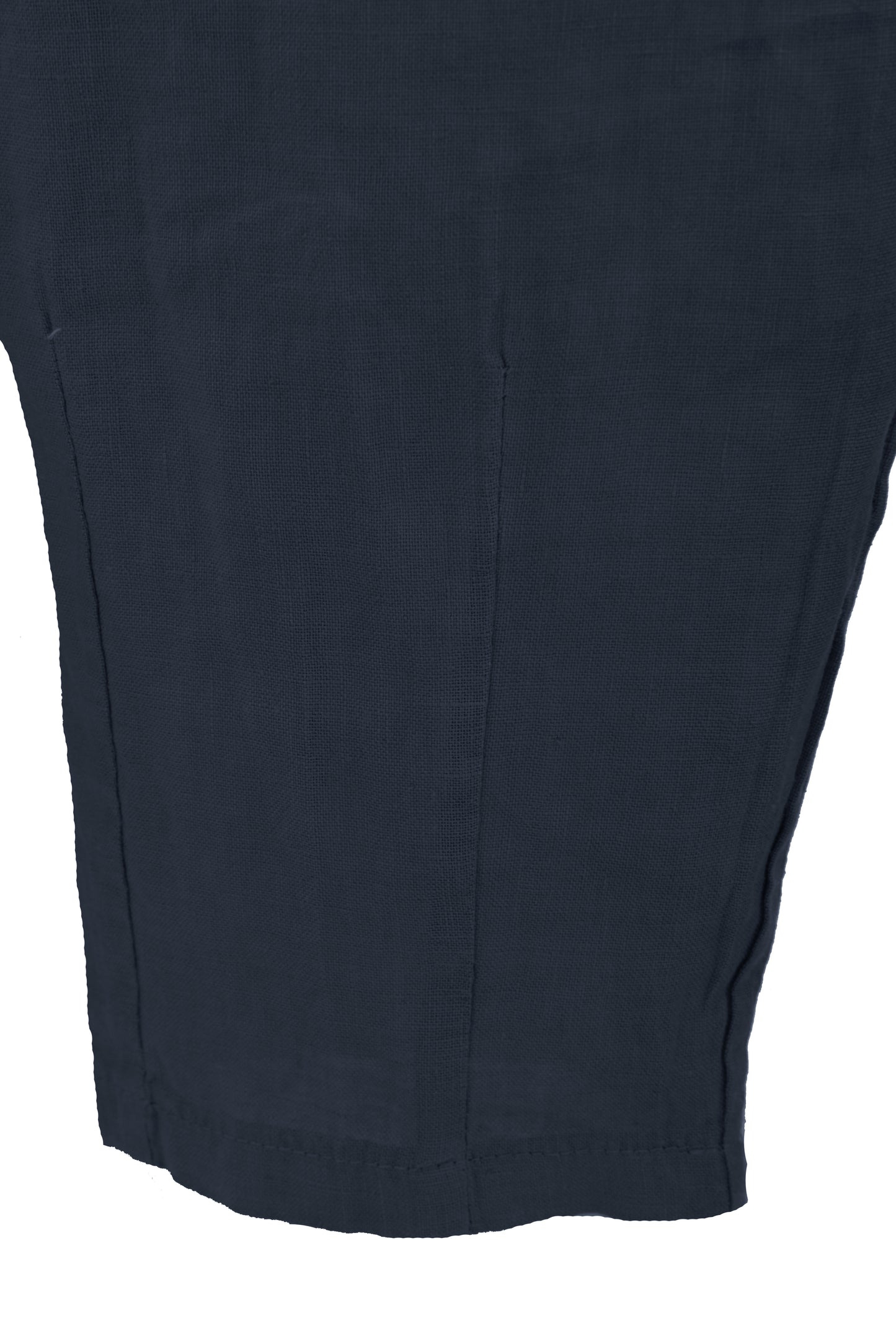 Pintuck Tapered Leg Linen Trouser