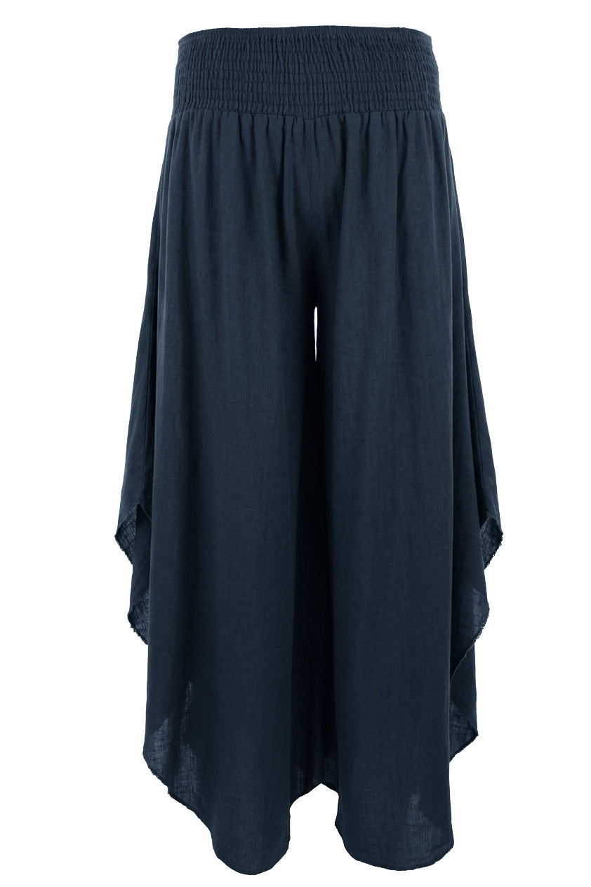 Side Split Linen Trouser