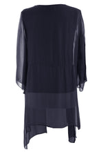 Load image into Gallery viewer, V Neck Asymmetric Silk Top
