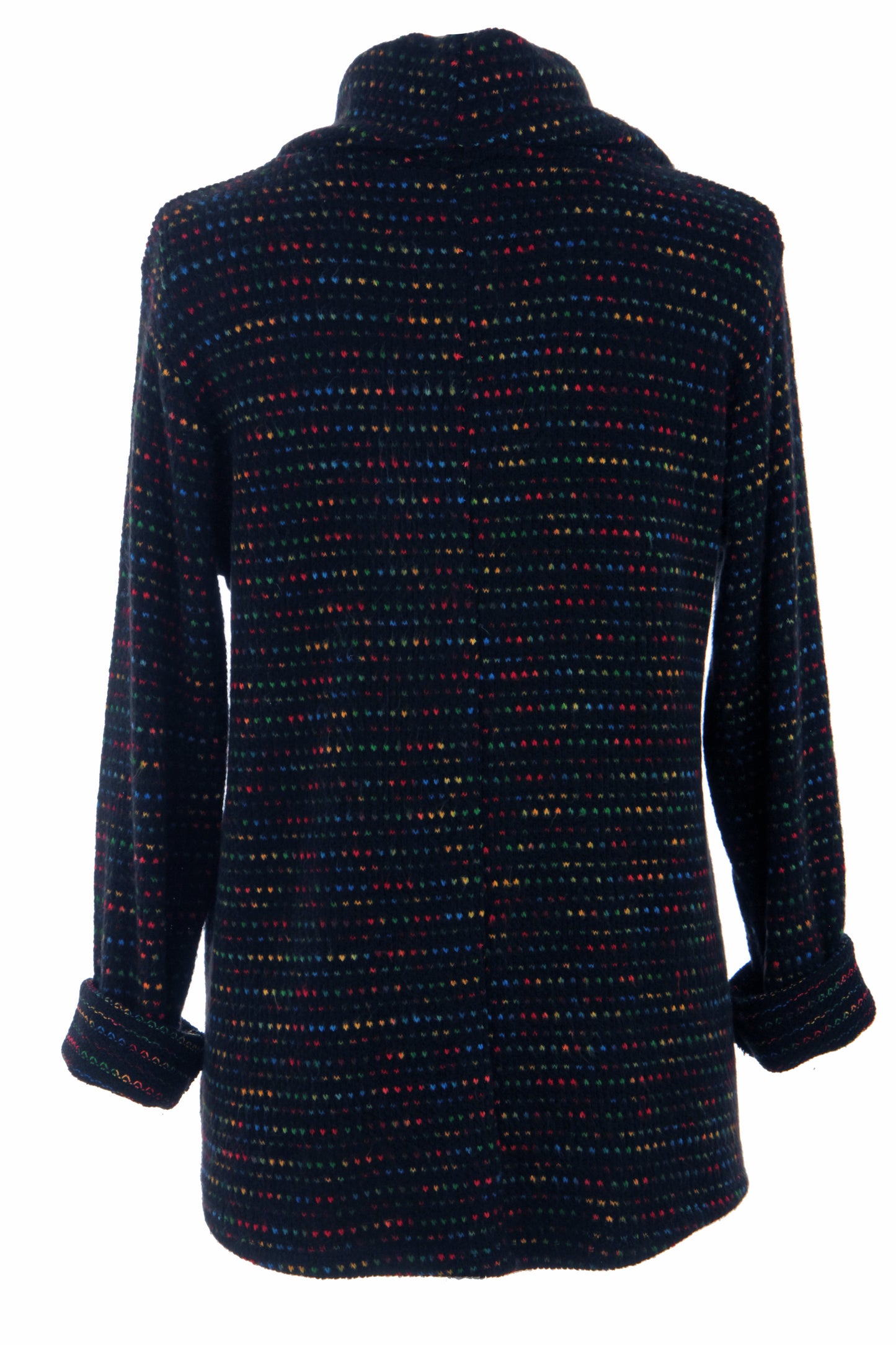 Cowl Neck Tweed Top