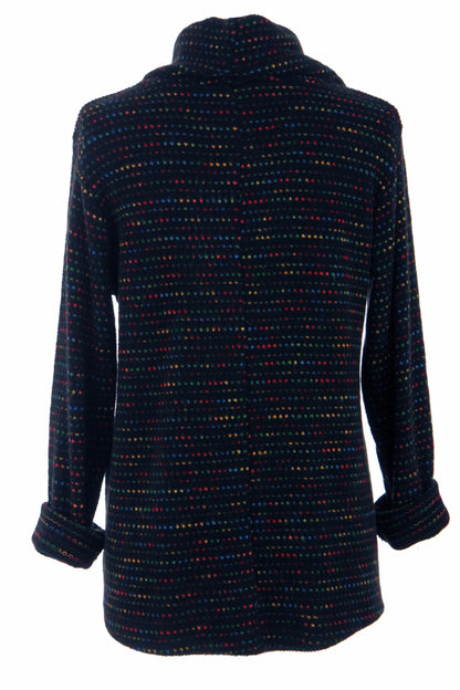 Cowl Neck Tweed Top