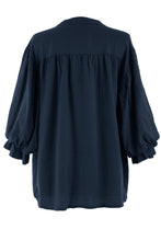 Load image into Gallery viewer, 3/4 Balloon Sleeve Linen Shirt
