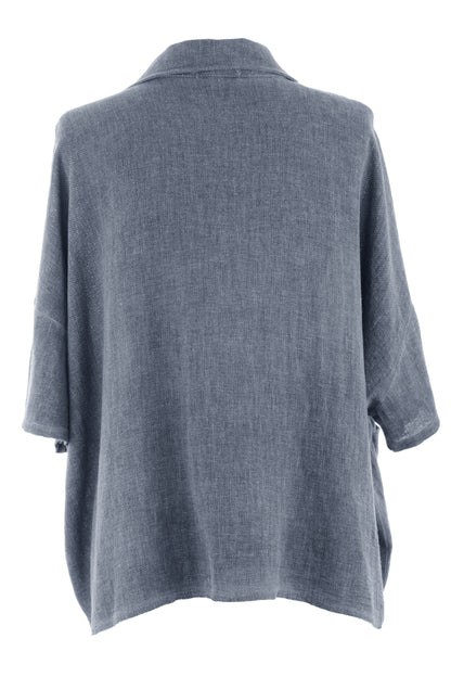 One Pocket Teabag Linen Shirt