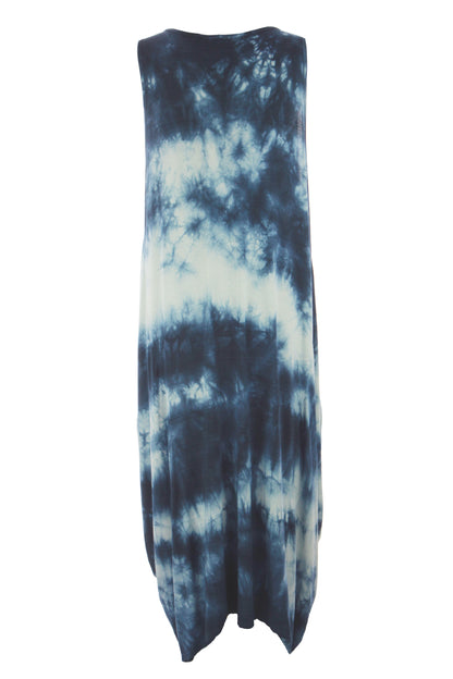 Sleeveless Tie Dye Midi Dress