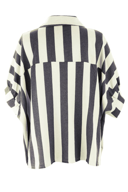 Woven Stripe Cotton Shirt