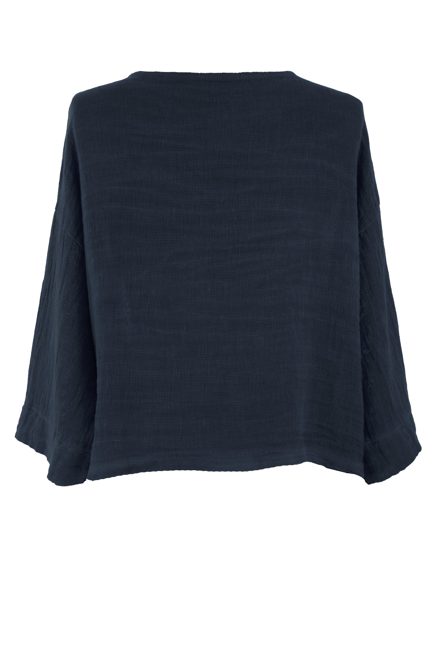 One Button Teabag Linen Jacket