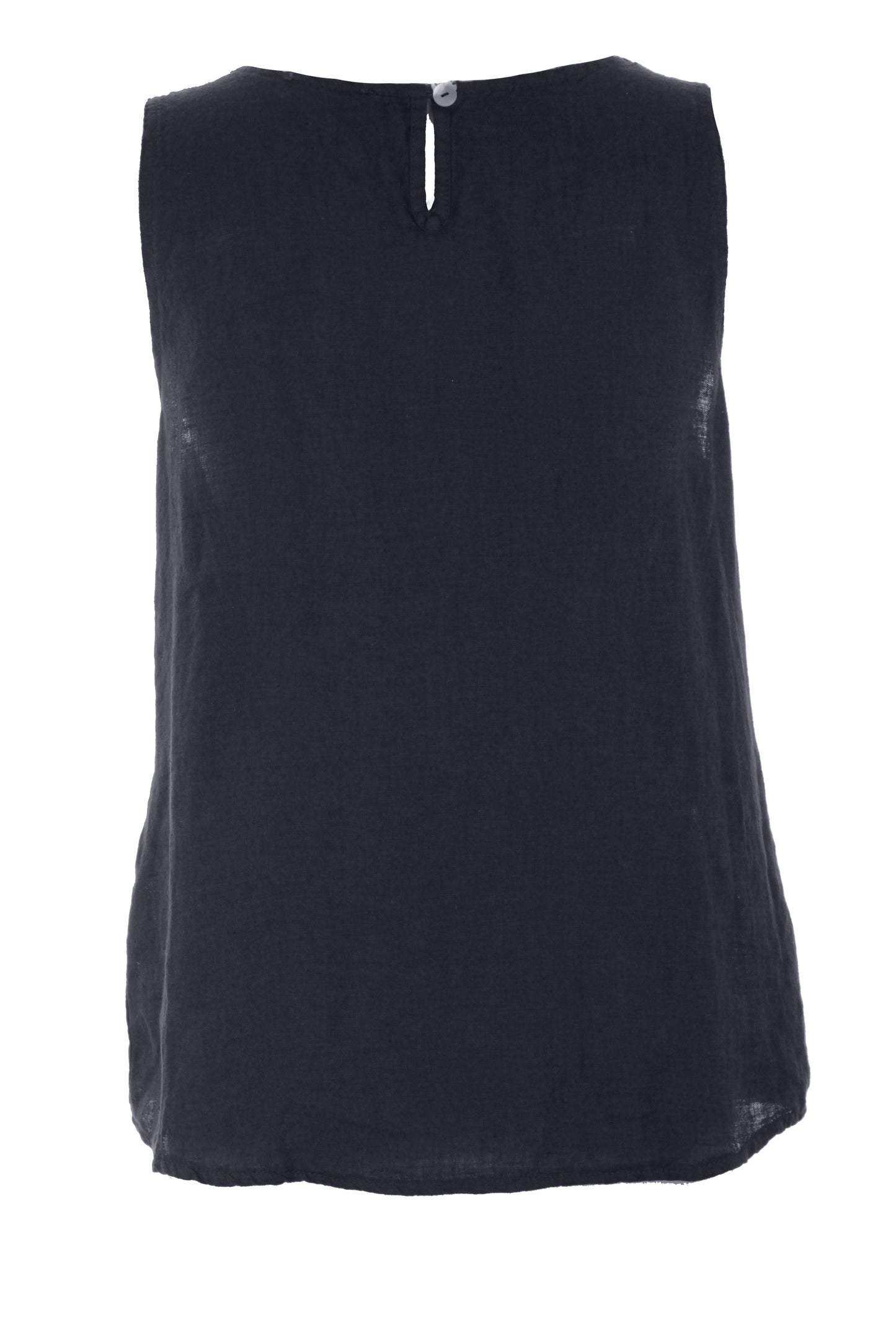 Sleeveless Side Tie Linen Top