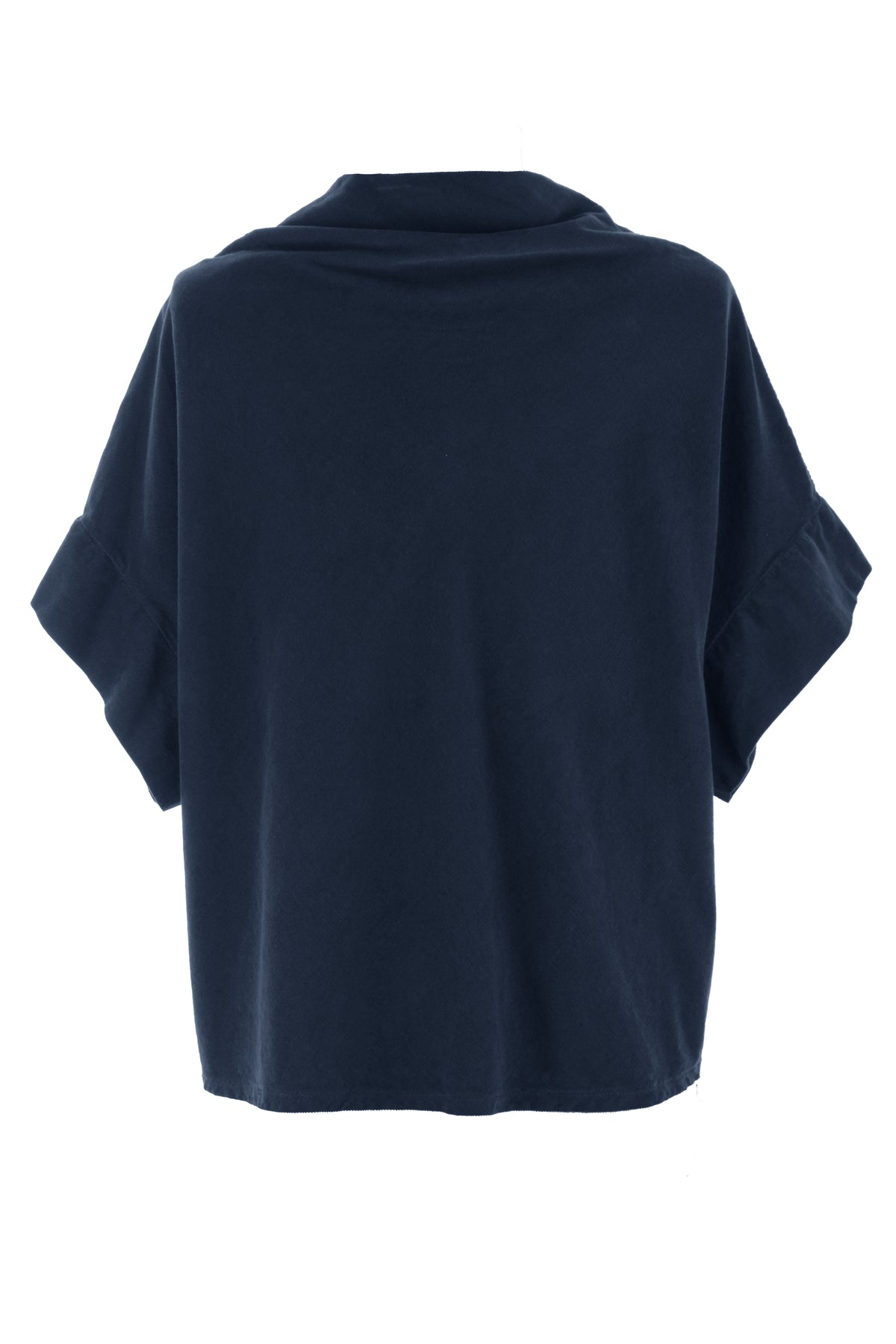 Slash Cowl Neck Corduroy Top