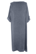 Load image into Gallery viewer, Slit Front Teabag Linen Dress
