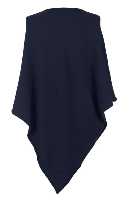Asymmetric Alpaca Wool Poncho