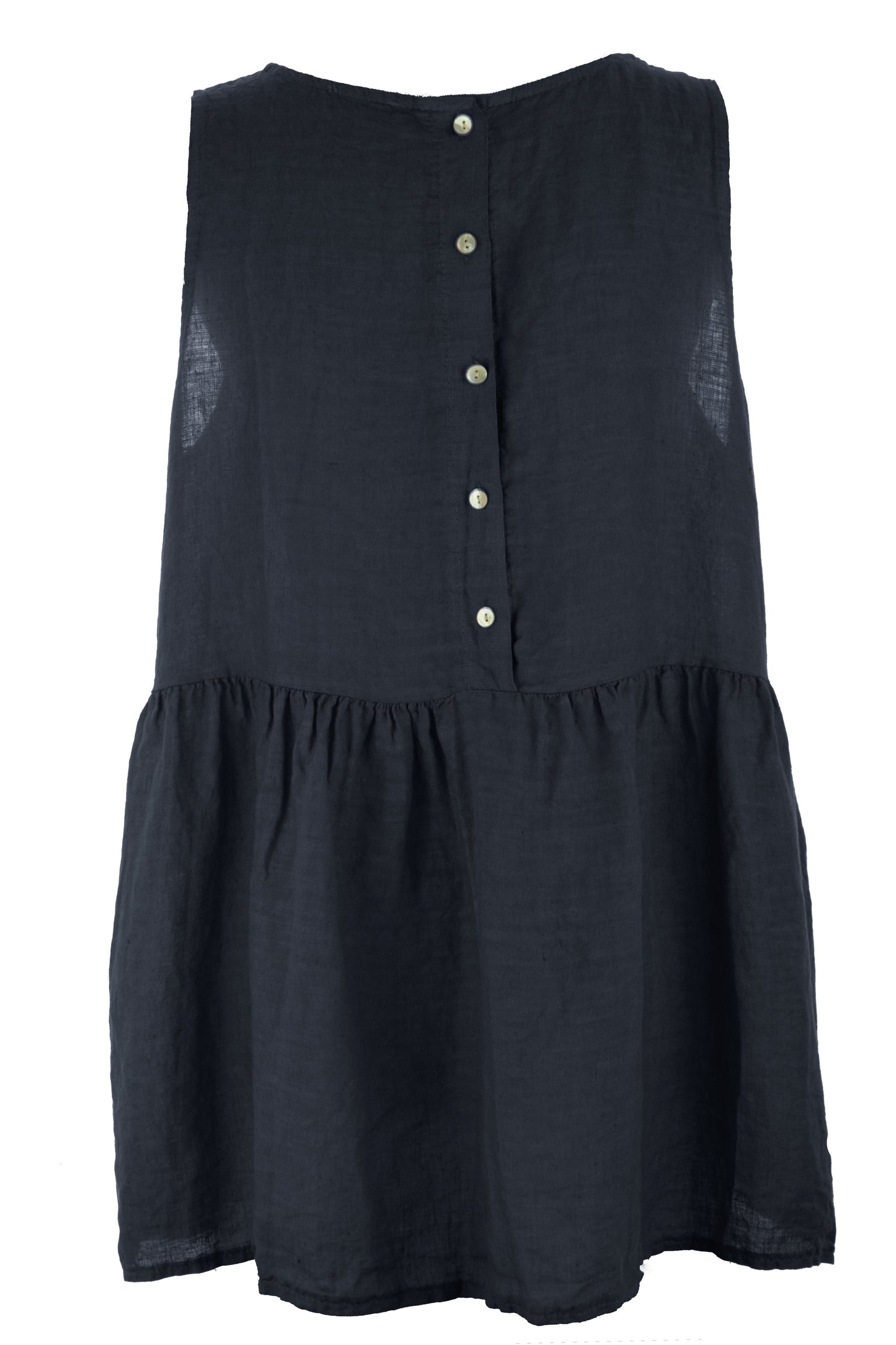 Sleeveless Peplum Linen Top