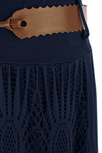 Load image into Gallery viewer, Crochet Tiered Belt Midi Skirt
