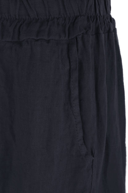 2 Pocket Barrel Leg Linen Trouser