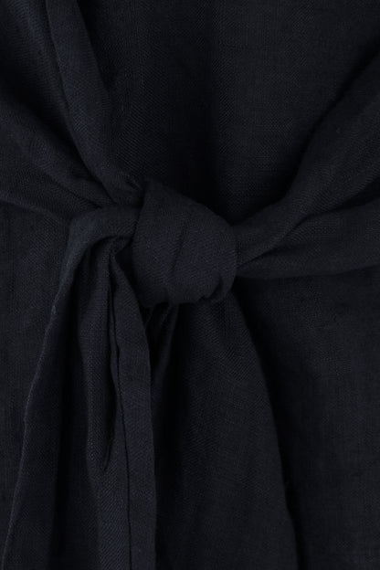 Sleeveless Side Tie Linen Top