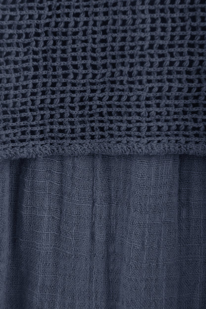 Mesh Shrug Cotton Midi
