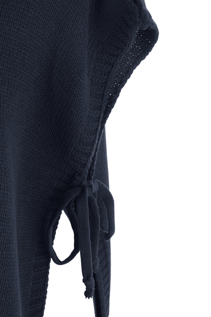 Side Tie Tabard Poncho