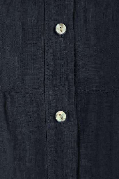 Sleeveless Tiered Linen Top