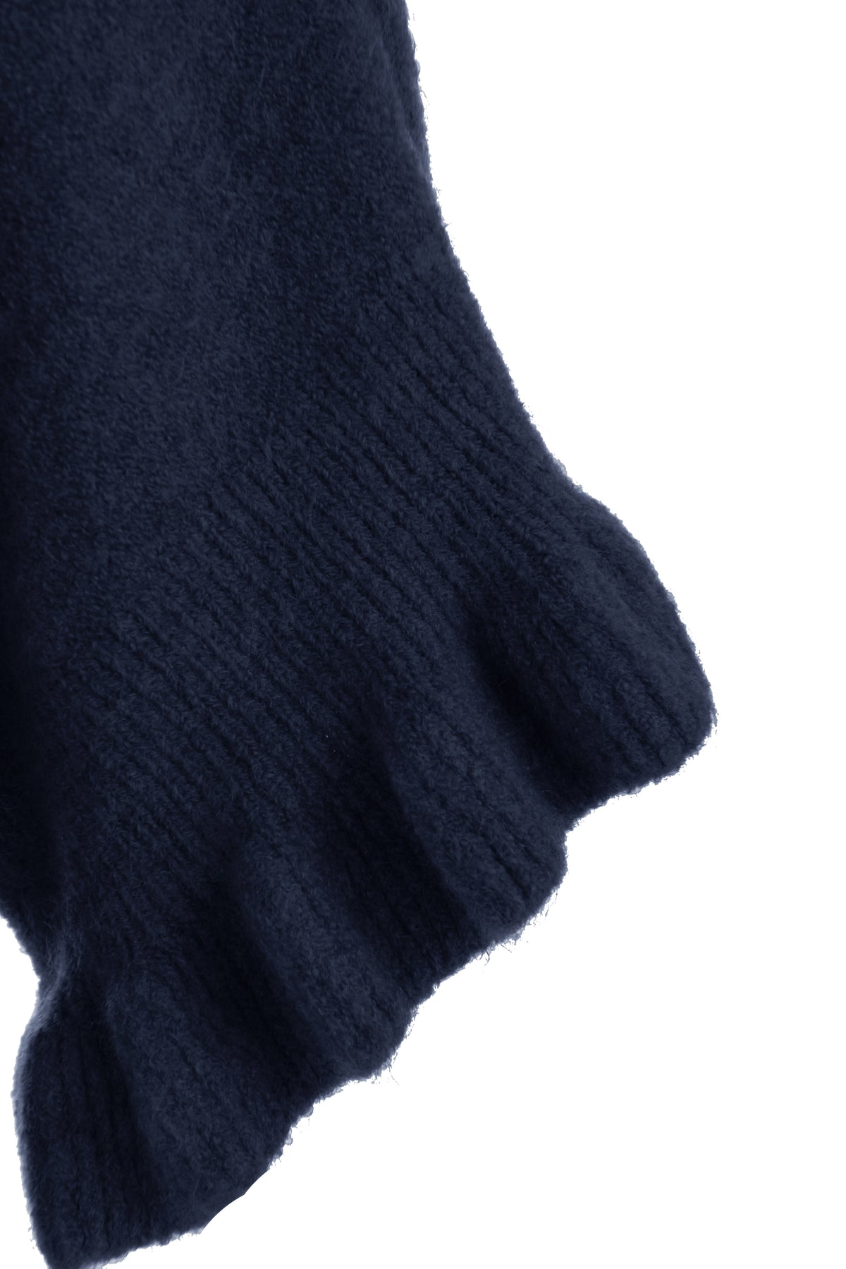 Frill Batwing Soft Knit Wool Jumper