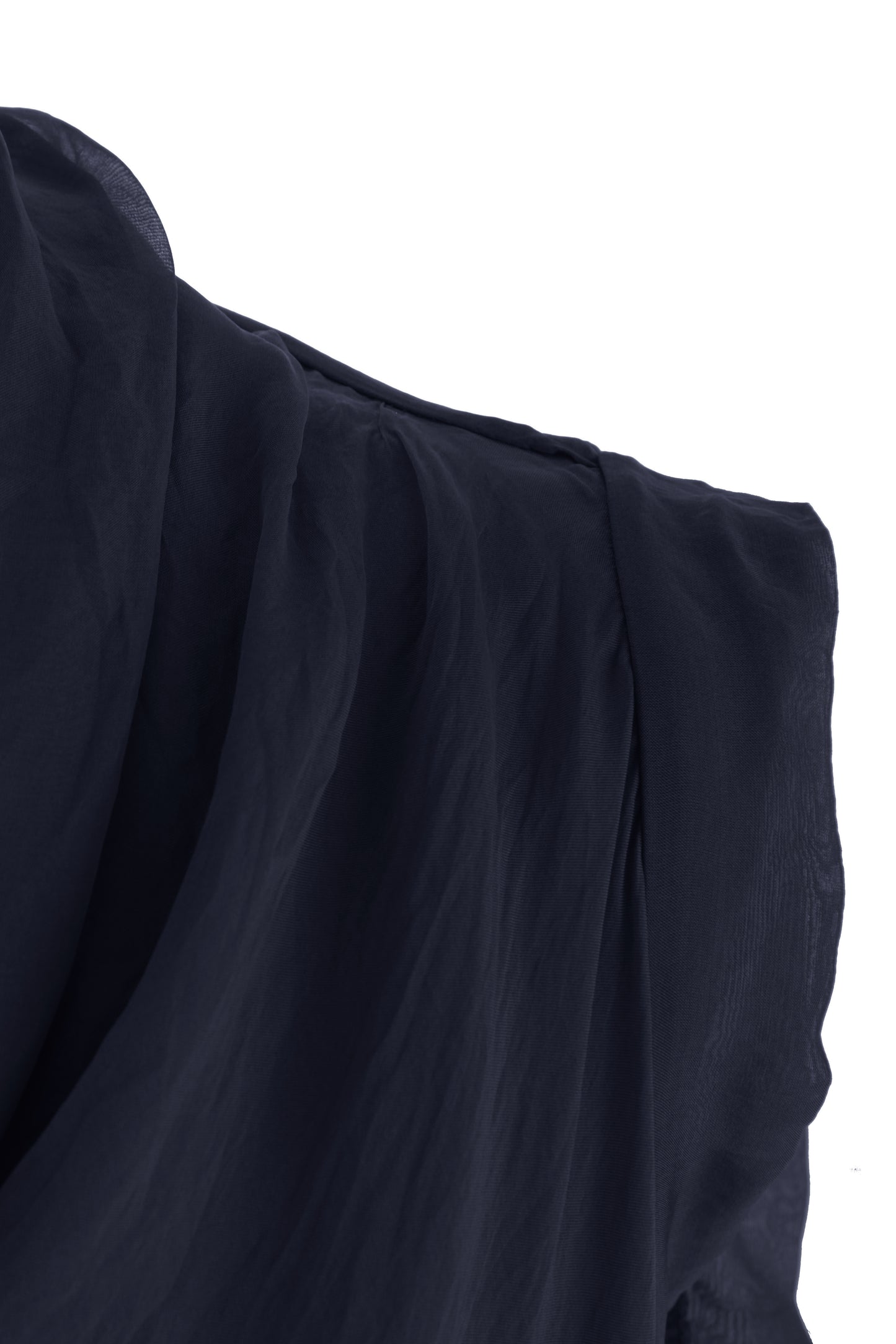 Sleeveless Cowl Neck Silk Top