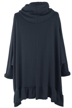 Load image into Gallery viewer, Frill Hem Hooded Tunic

