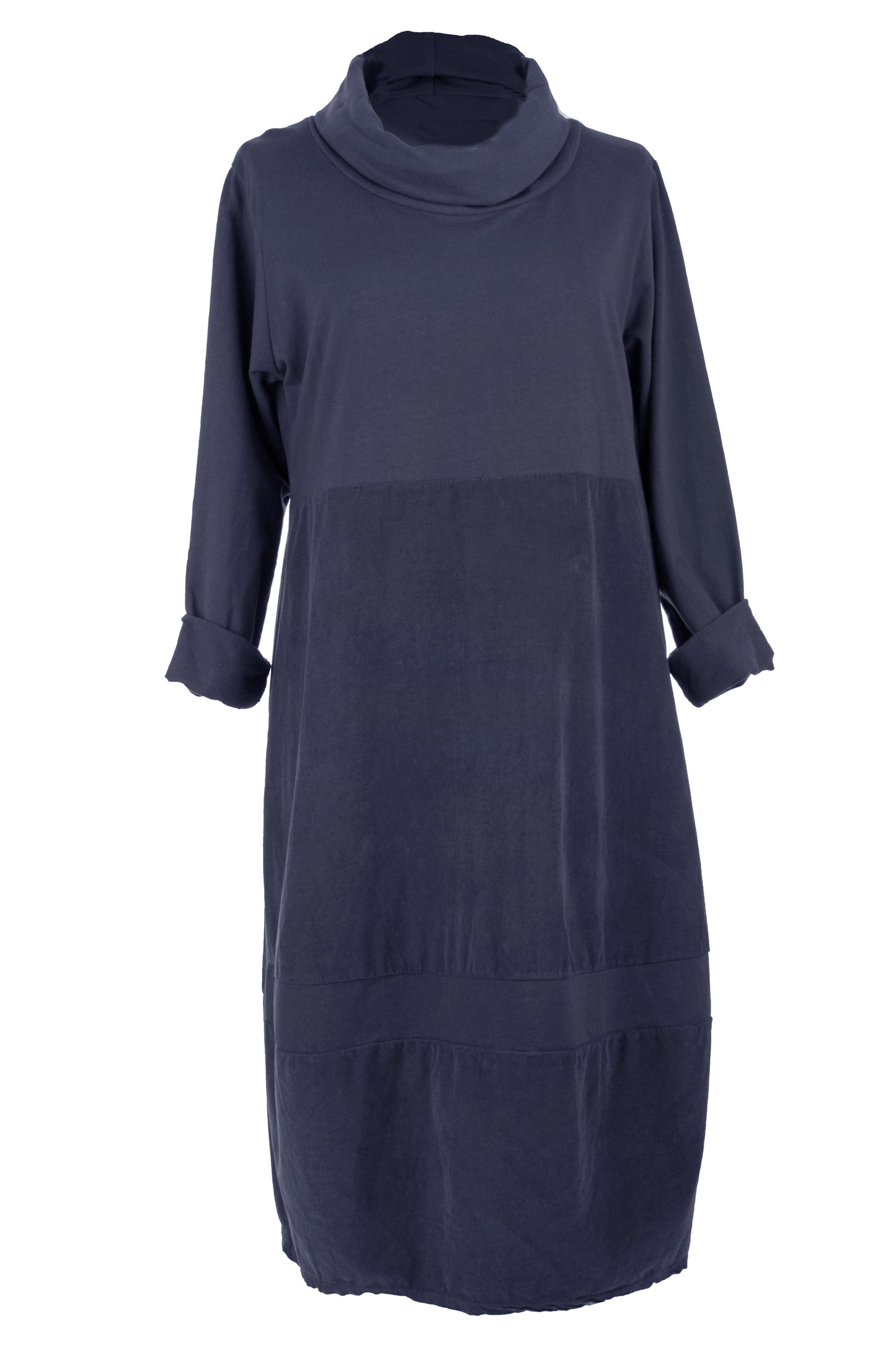 Cowl Corduroy Panel Midi