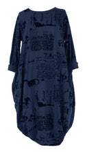 Load image into Gallery viewer, Flocking Script Midi Dress
