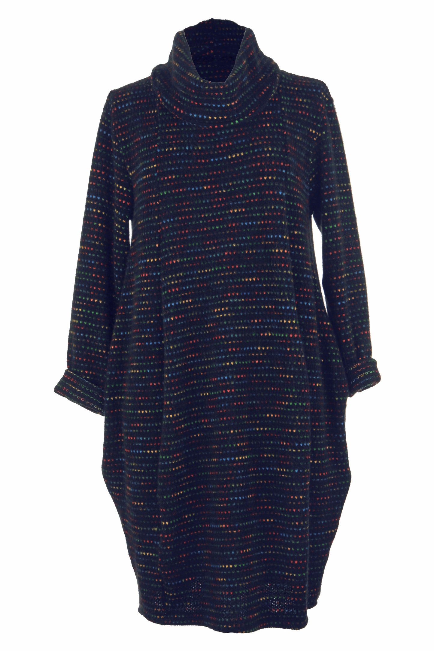 Cowl Neck Fleck Dress