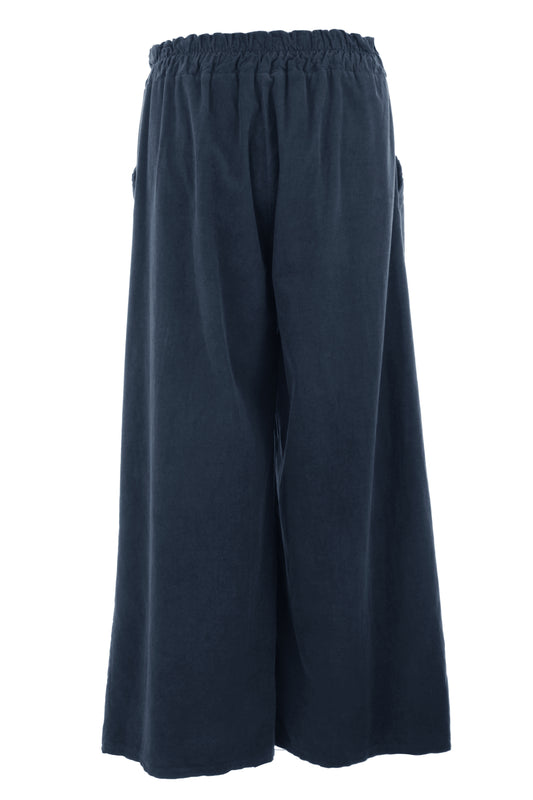 Side Button Detail Corduroy Trouser