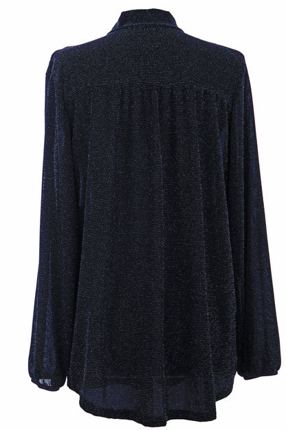 Tie Neck Lurex Top