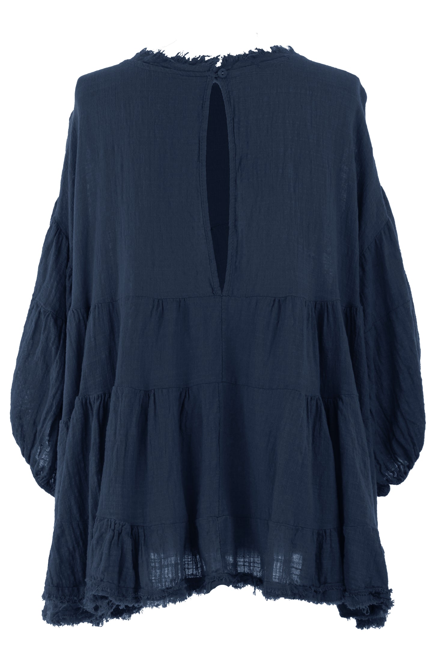 Balloon Sleeve Tiered Top