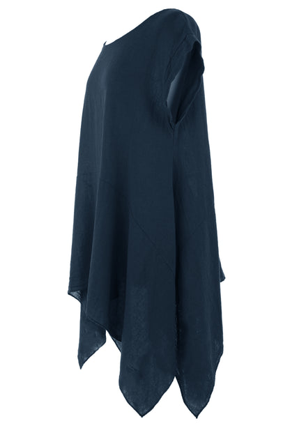 Hanky Hem Linen Top