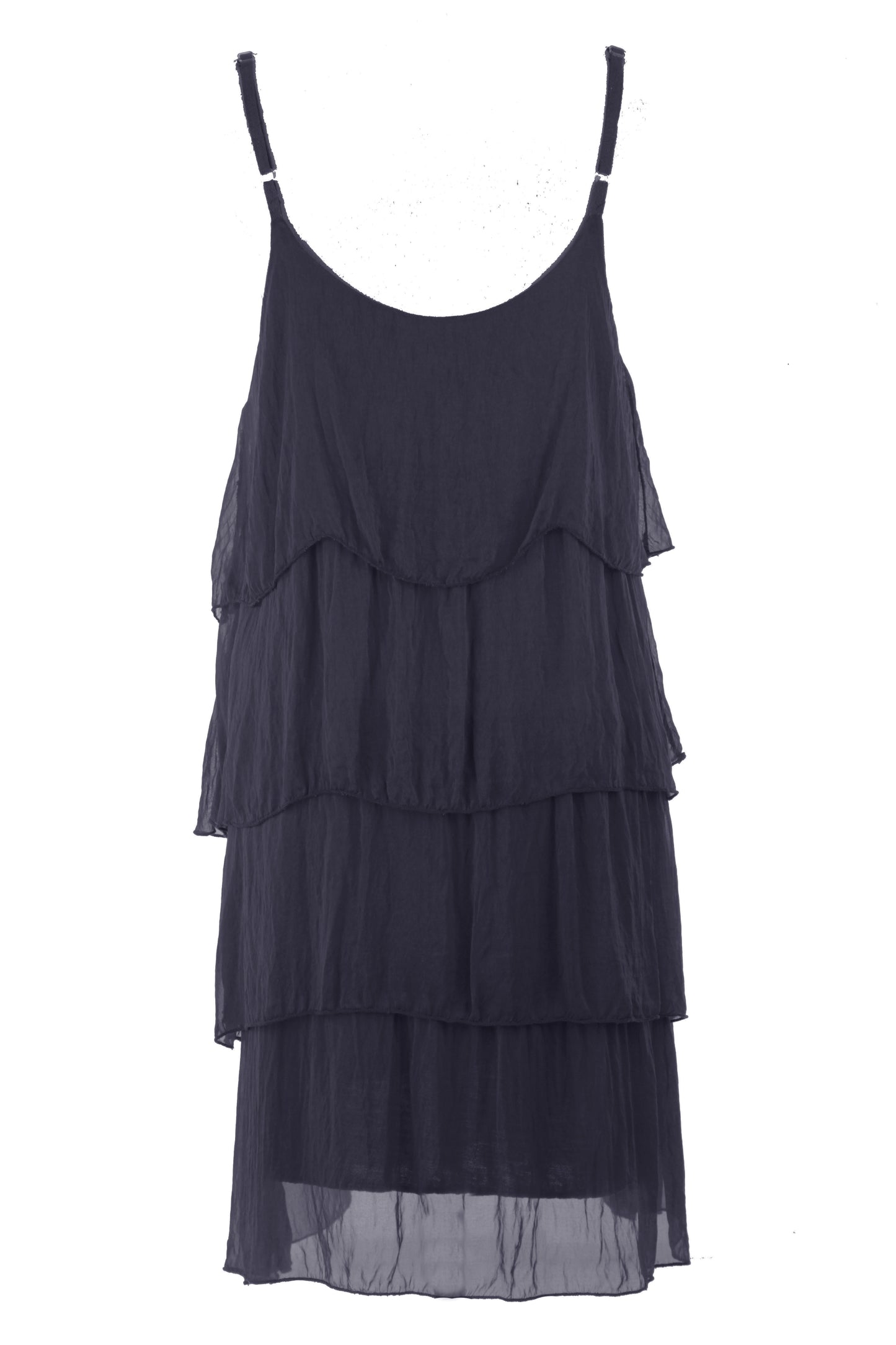 Ruffle Silk Dress