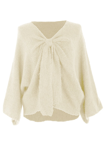 Bow Front Wool Jumper