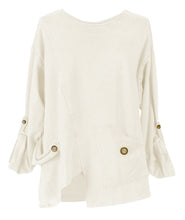 Load image into Gallery viewer, Tab Button Sweatshirt

