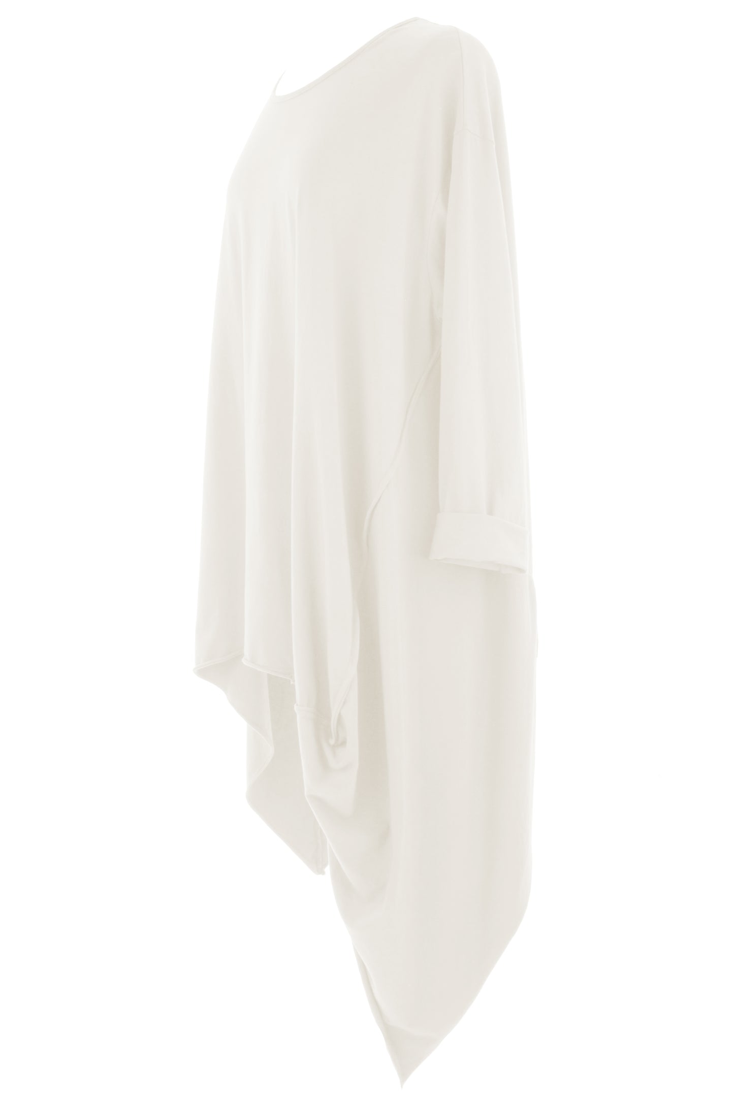 Asymmetric Hem Jersey Tunic