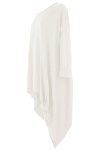 Asymmetric Hem Jersey Tunic