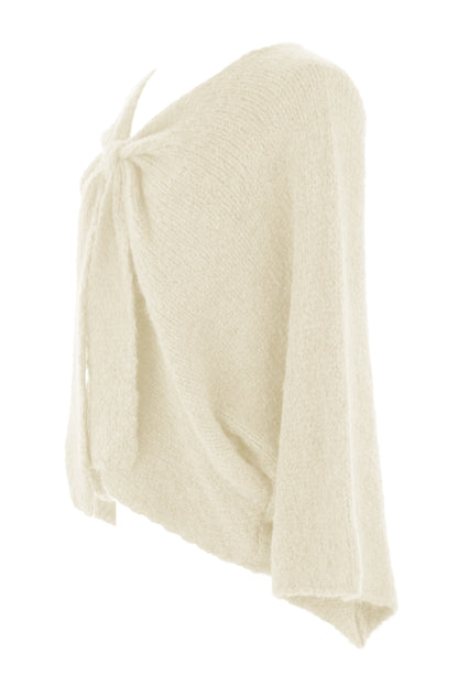 Bow Front Wool Jumper