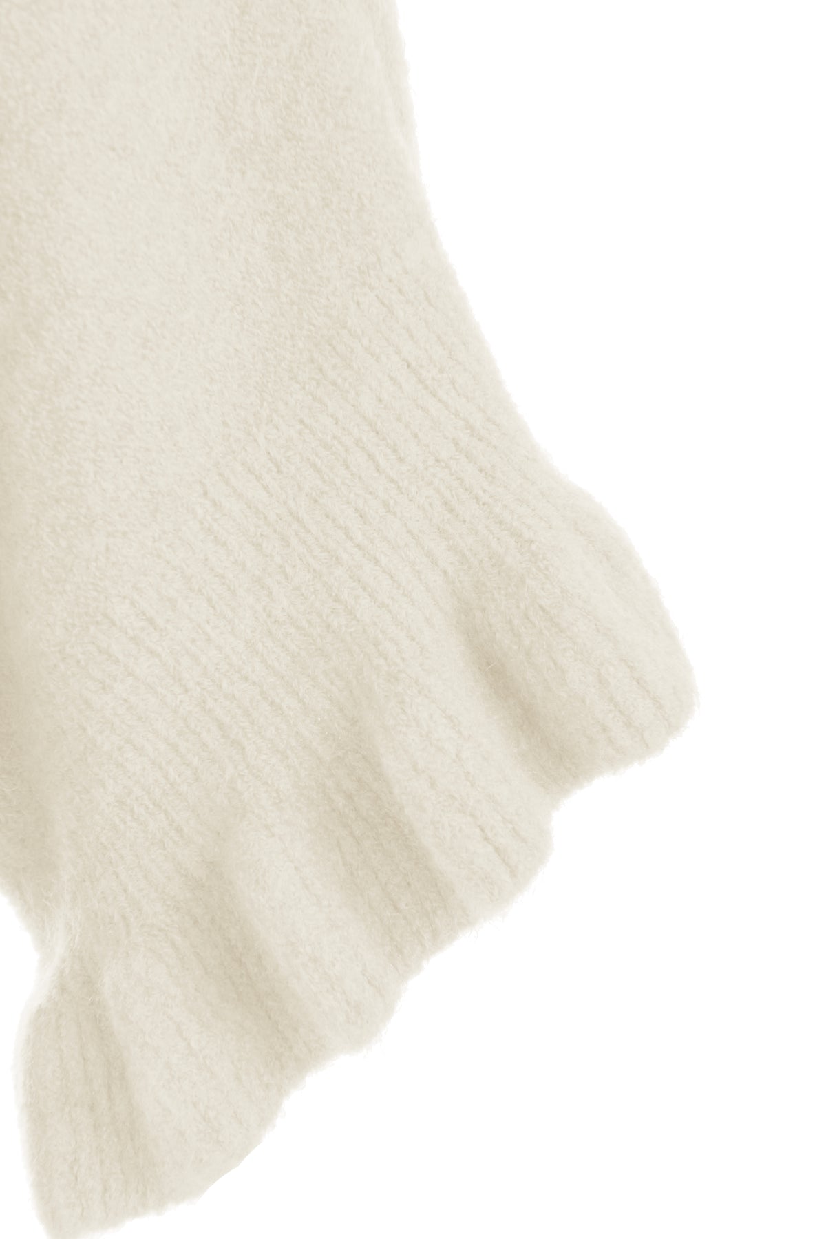Frill Batwing Soft Knit Wool Jumper